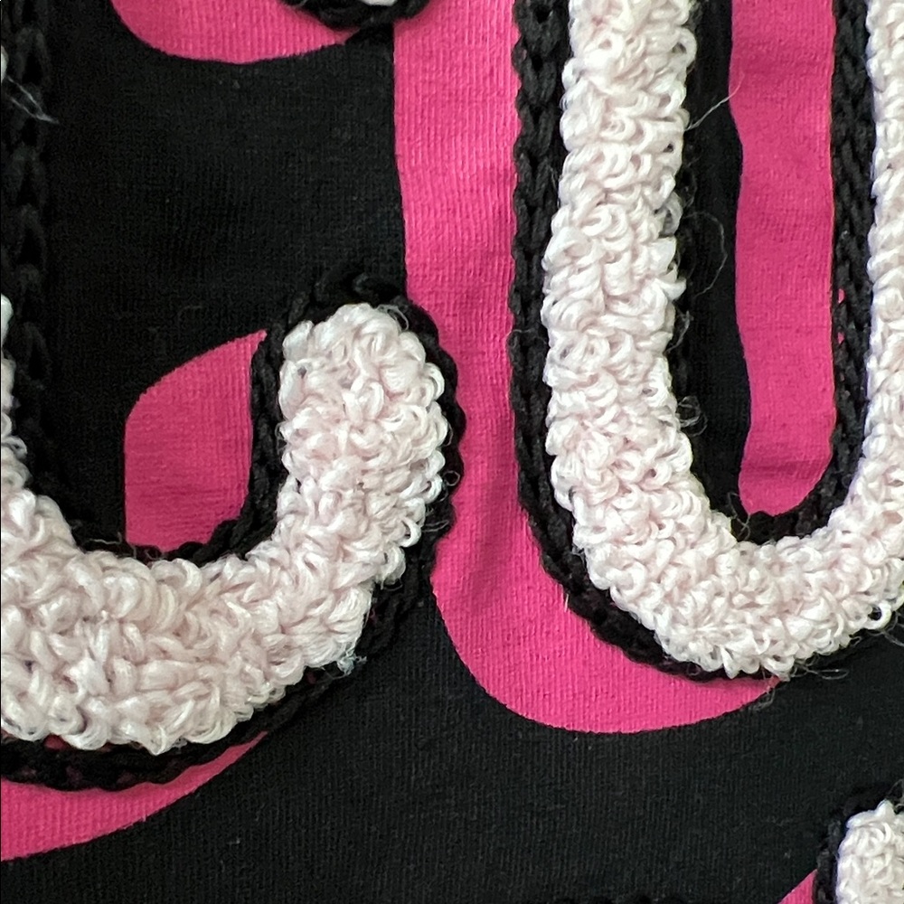 Trussardi Black Tee with Pink and White Graphic - Picture 4 of 8